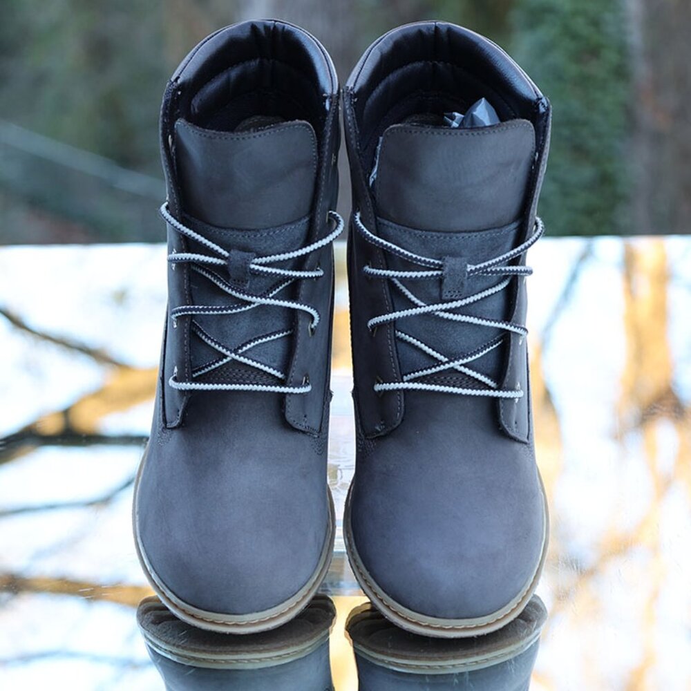 Timberland Amston Wedge 6 Inch Boots Grey - Picture 9 of 13